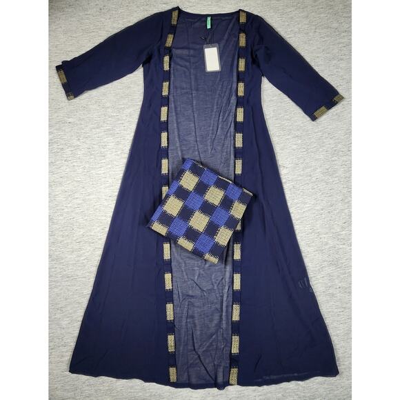 Poly Crepe Sheer Shrug With Matching Palazzo Pants Long Sleeve Womens Size XS - Picture 1 of 12